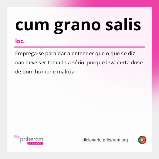 Significado de cum grano salis